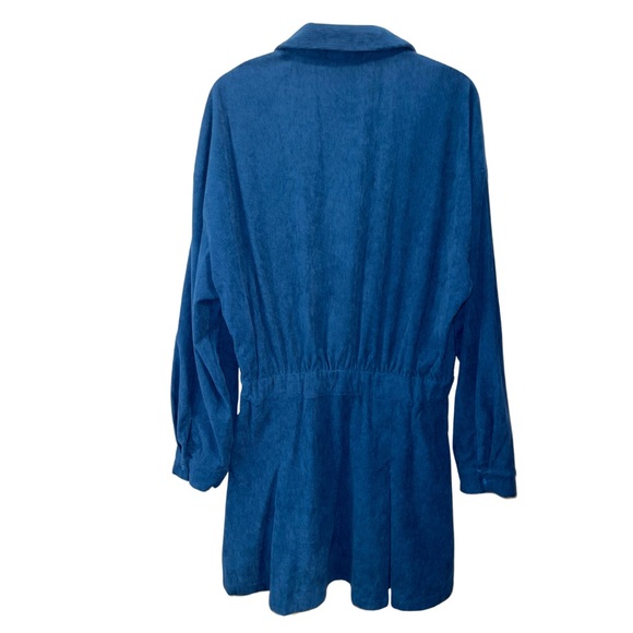Cider Corduroy Button Up Long Sleeve Mini Dress - Picture 5 of 7